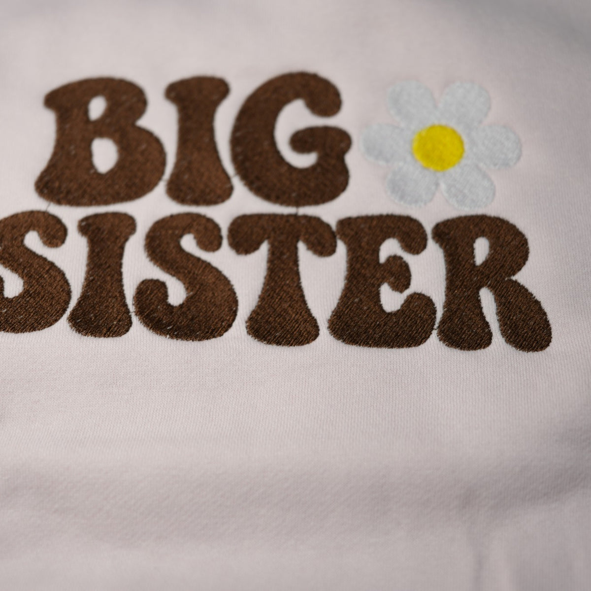 Embroidered Big Sister Sweatshirt – Daisy Baby Announcement Jumper
