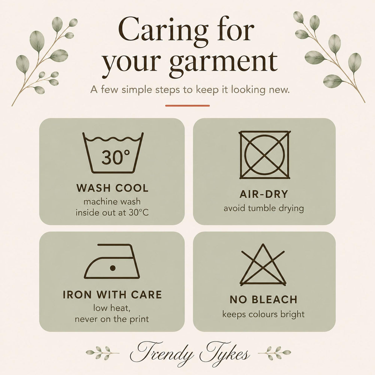 Caring for your garment