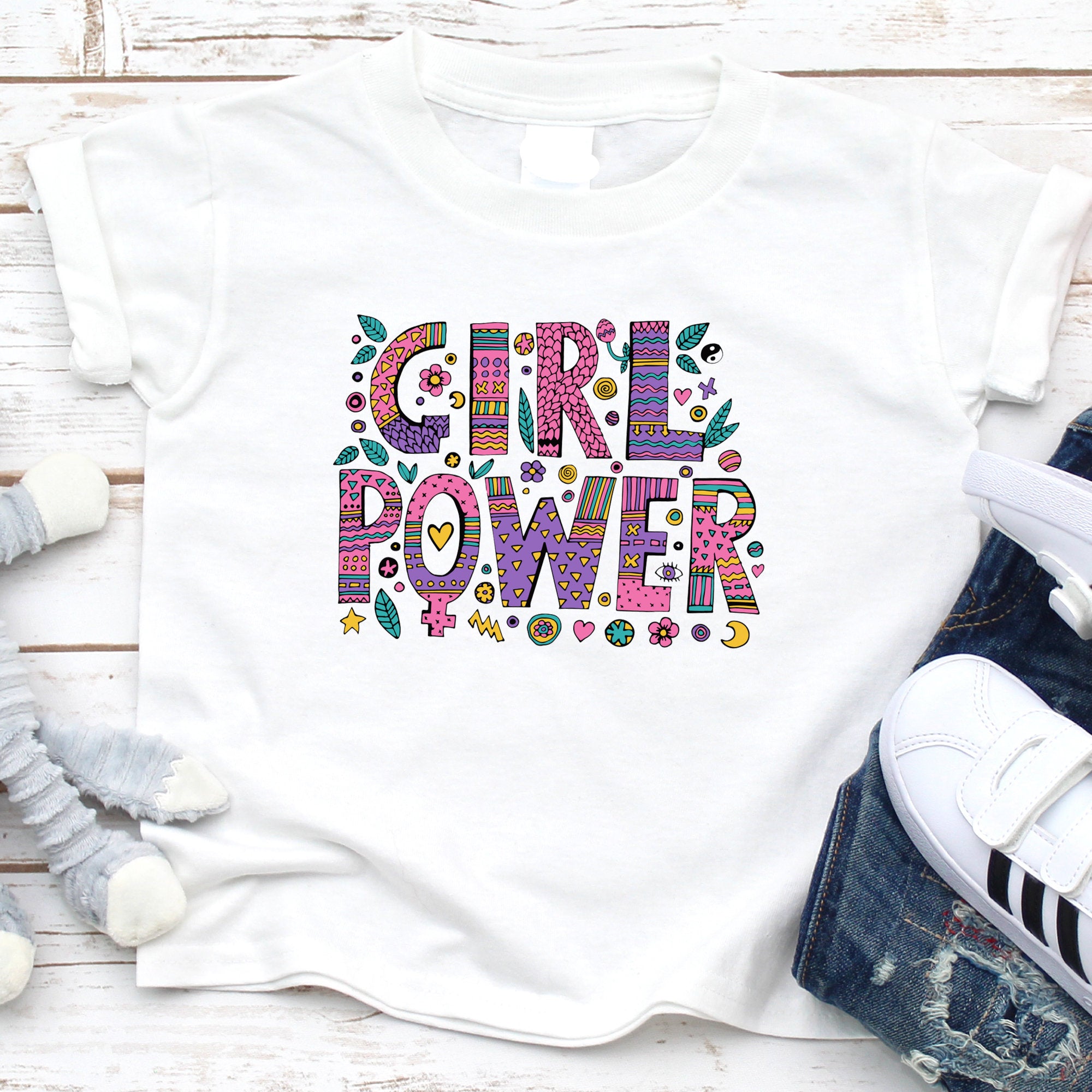 Girl Power T -shirt for toddler girls