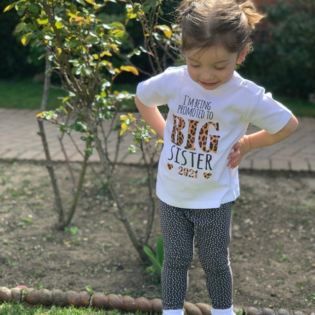 I'm Being Promoted to Big Sister 2024 baby/ toddler Shirt, bodysuit, Big Sister Announcement, Promoted to big sister, baby announcement