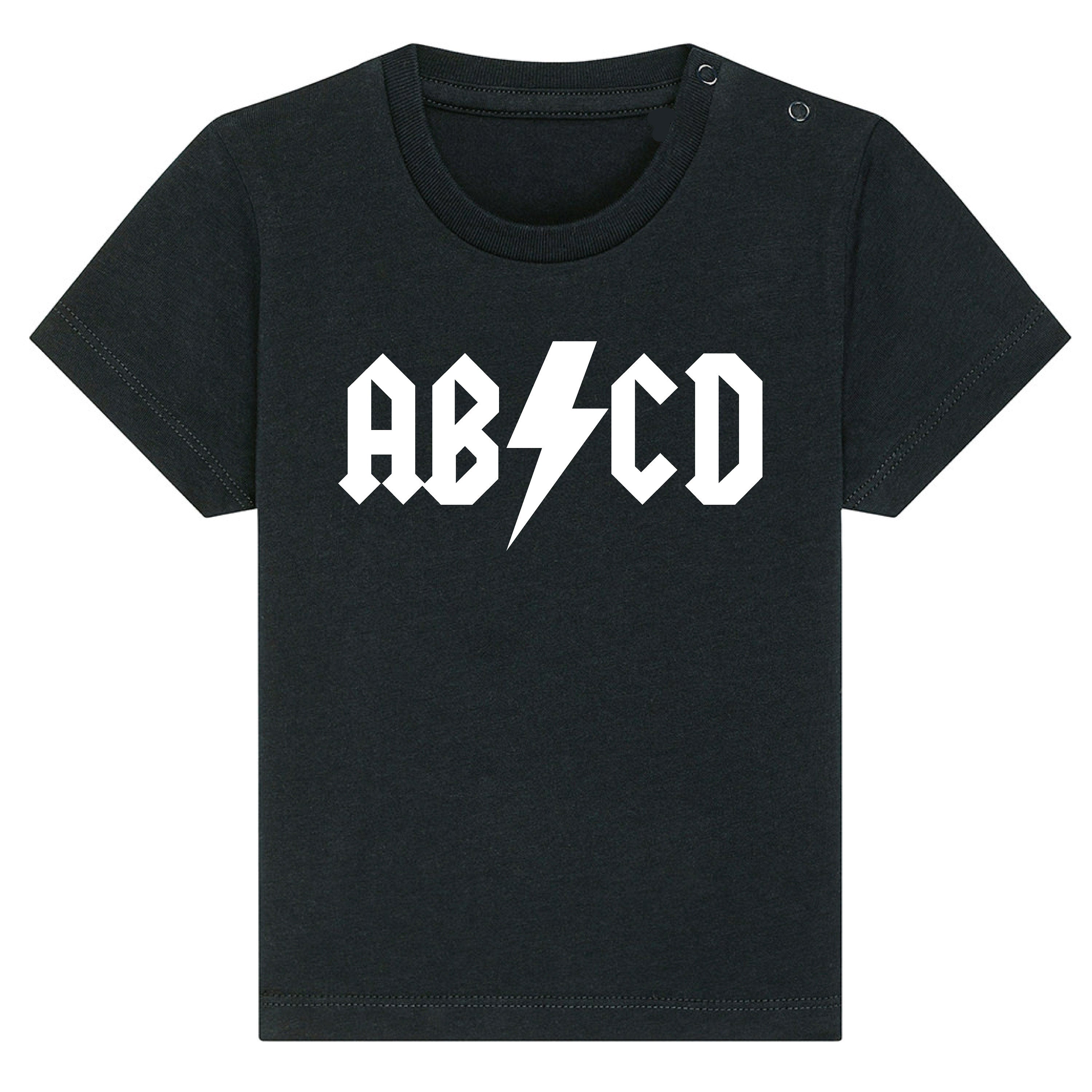 Kids 'ABCD' Rock Band-Inspired T-Shirt - Organic Cotton Jersey - Eco-Friendly & Ethical"