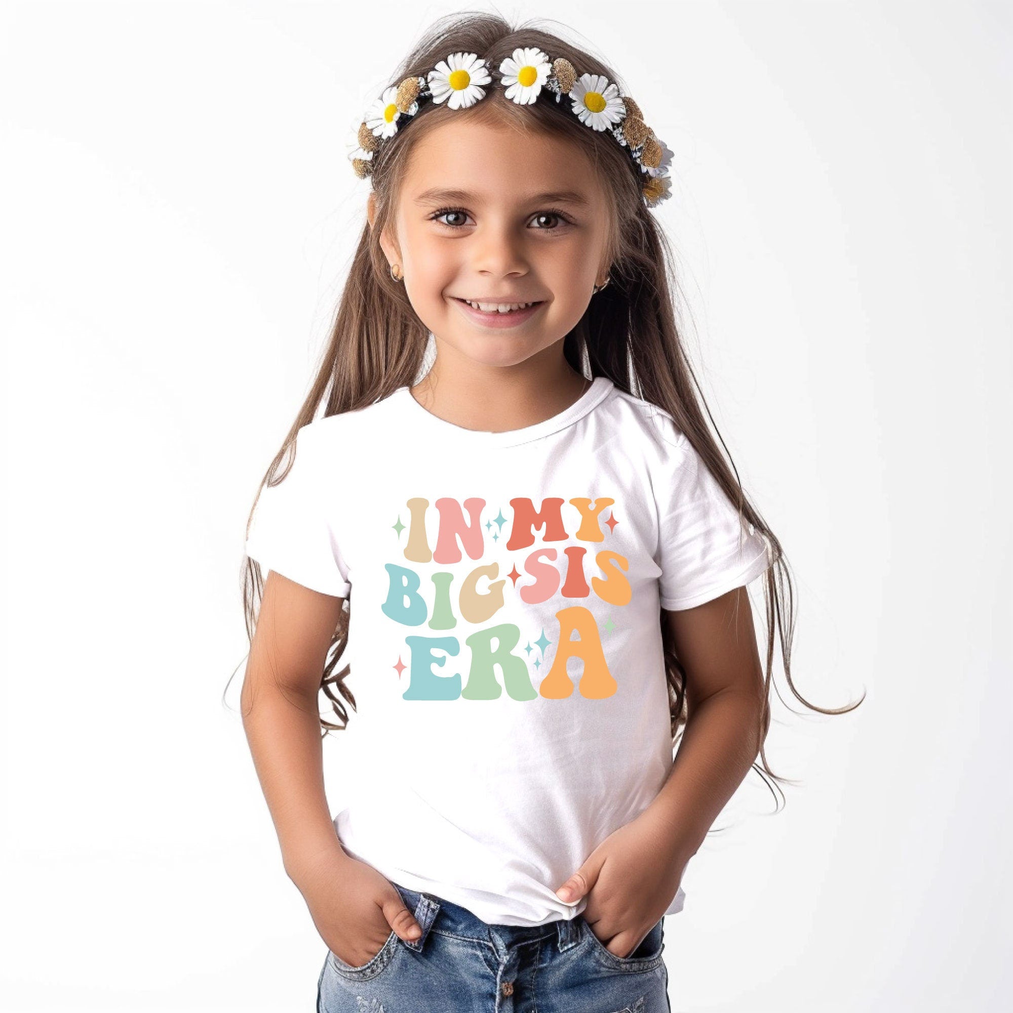 In My Big Sis Era" Kids' T-Shirt – Perfect Gift for Future Big Sisters | Baby Announcement Idea | New Sister Gift