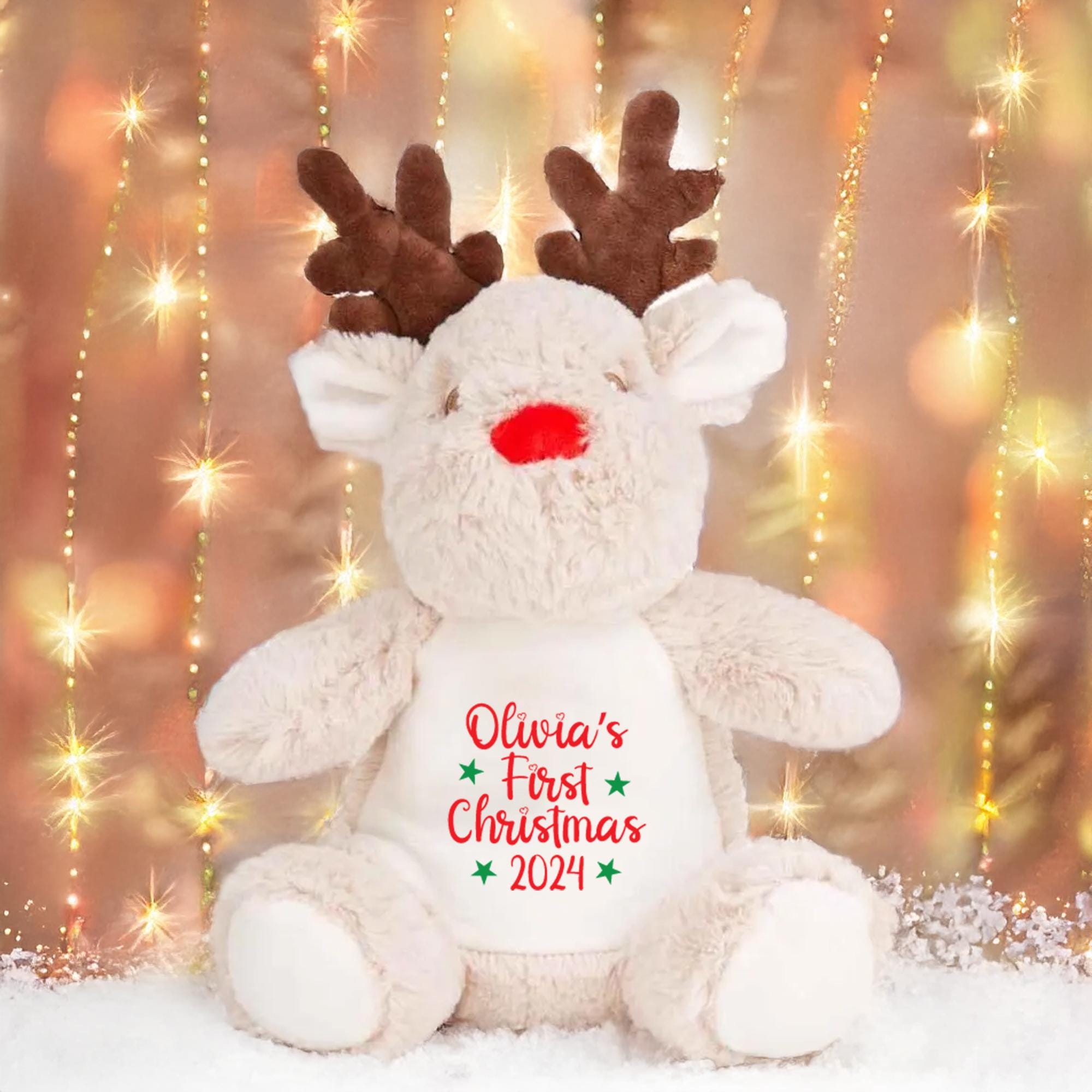Personalised Baby's First Christmas Reindeer Toy | Personalised Christmas Teddy | 1st Christmas Toy | Baby First Christmas | Baby Gift