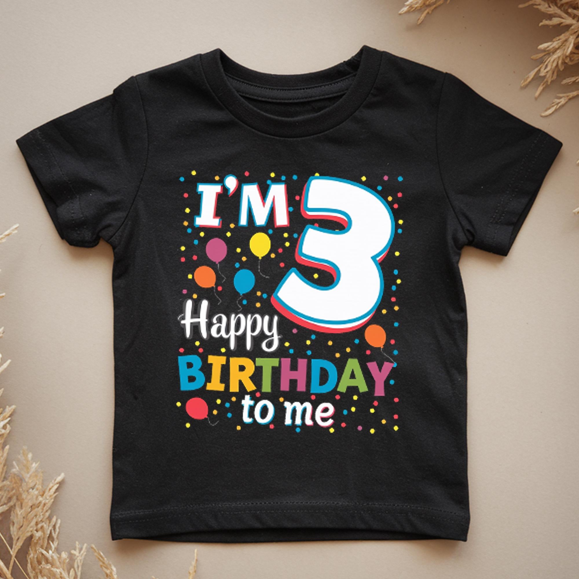 im 3 happy birthday to me trendy tykes kids birthday t shirt for 3 years old