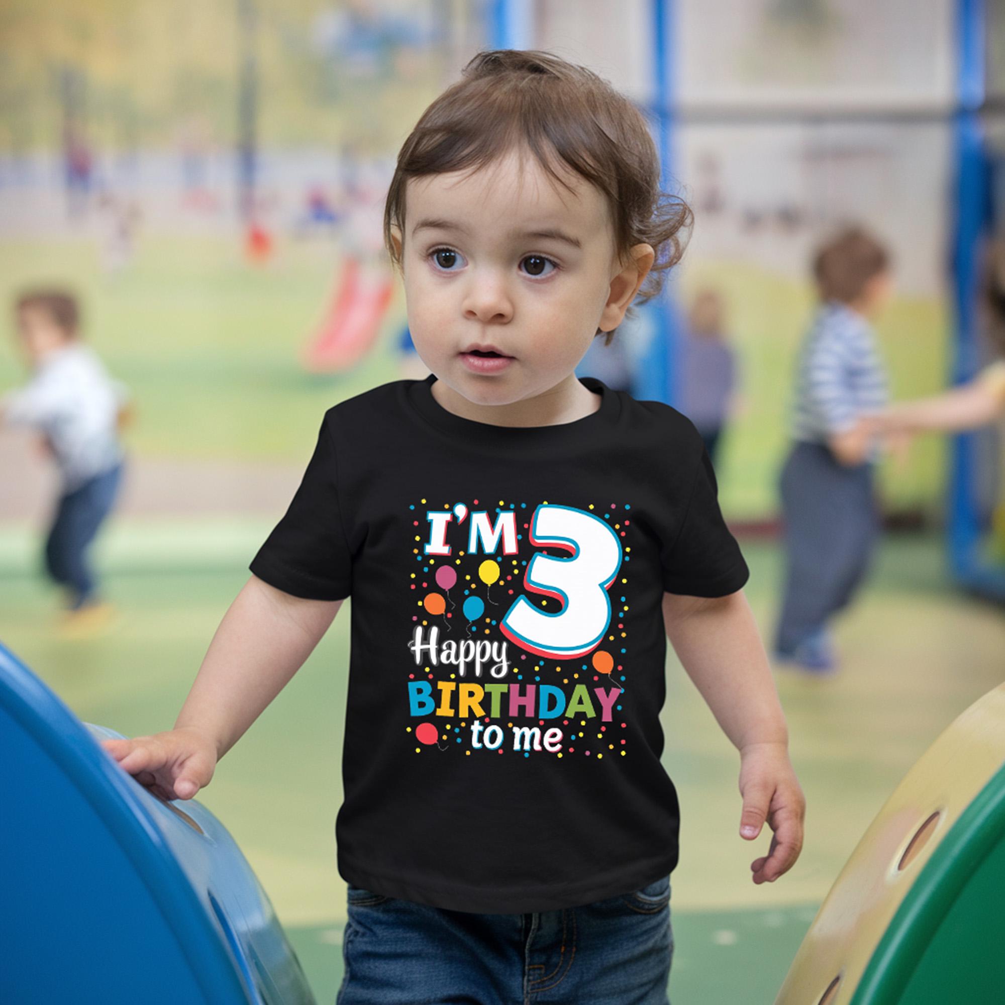 im 3 happy birthday to me trendy tykes kids birthday t shirt for 3 years old