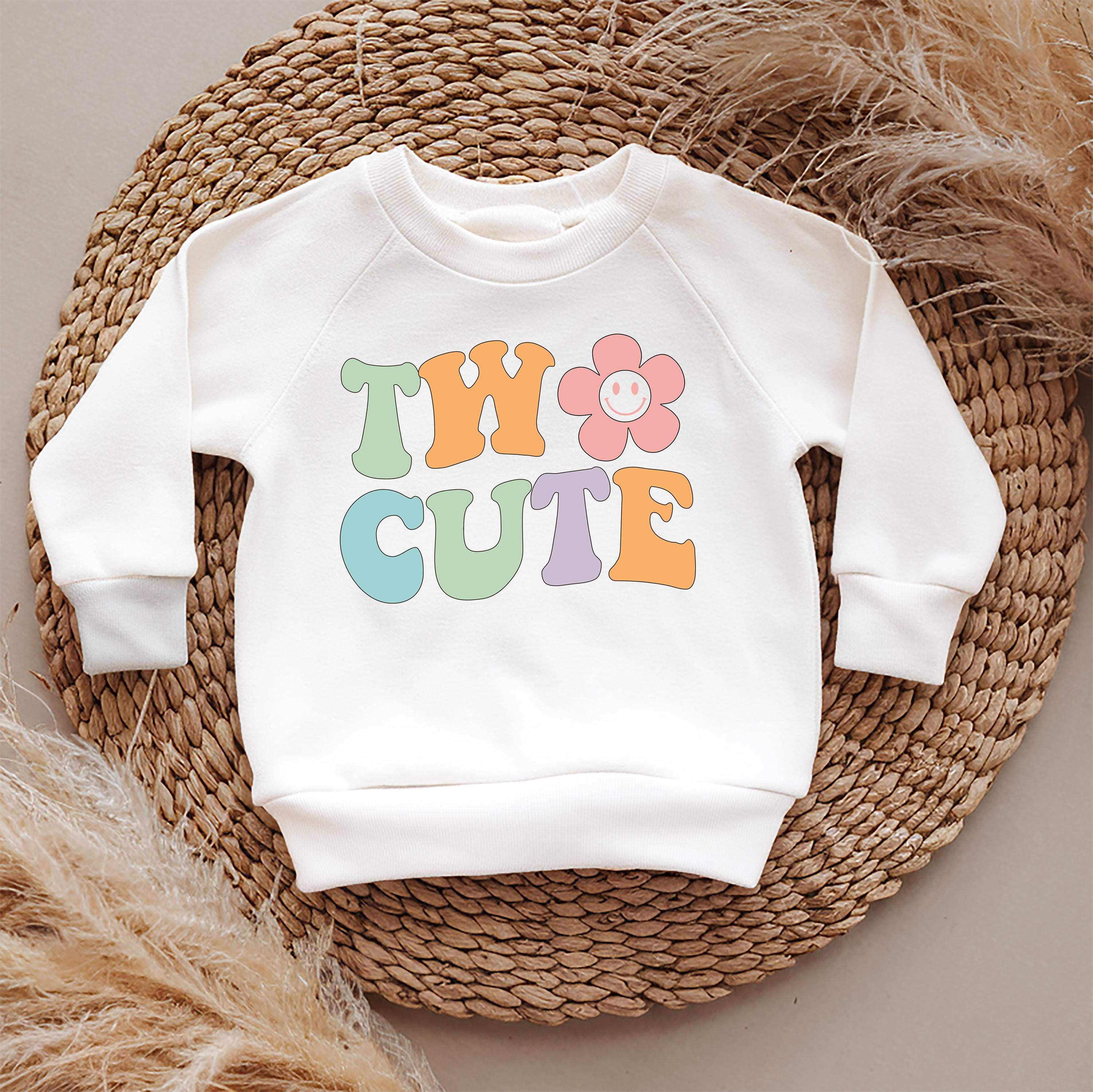Trendy Tykes Im two cute retro flower jumper for kids