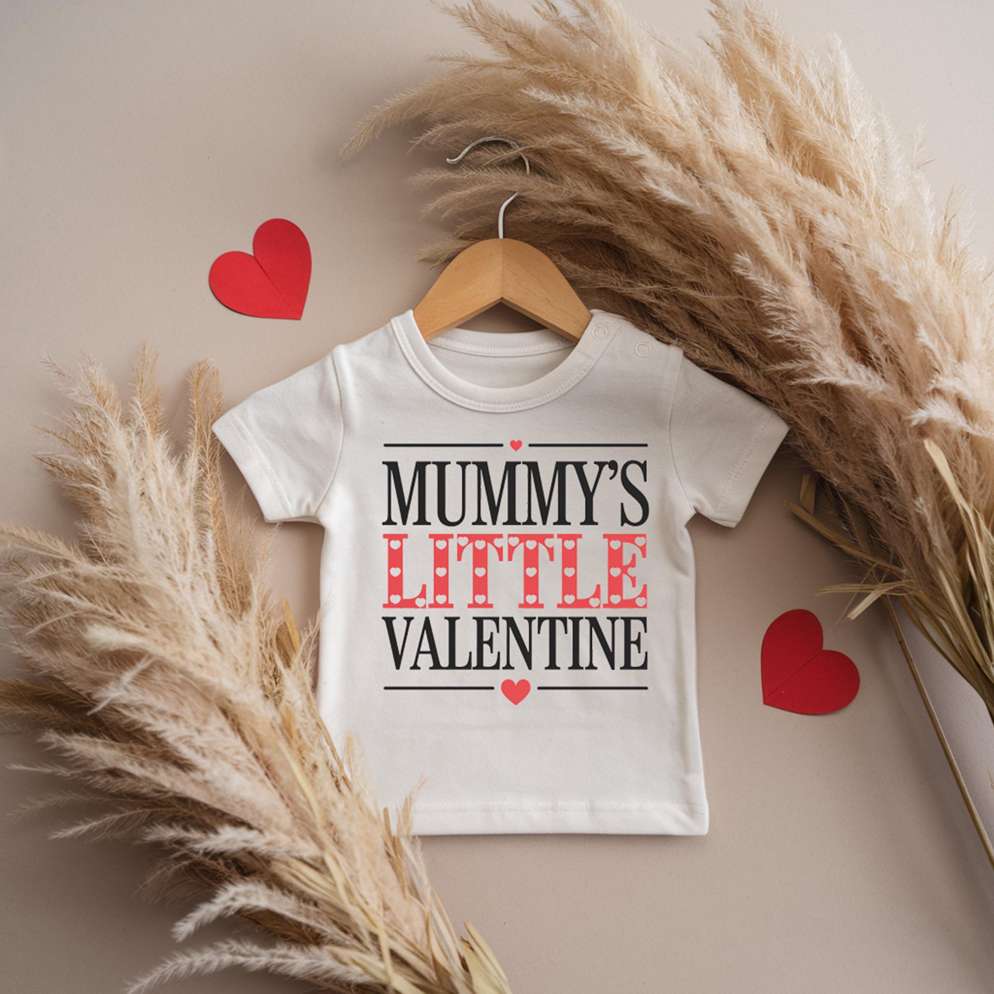Mummy’s Little Valentine T-Shirt or Baby Bodysuit | Toddler Valentine Top | Baby Valentine Outfit
