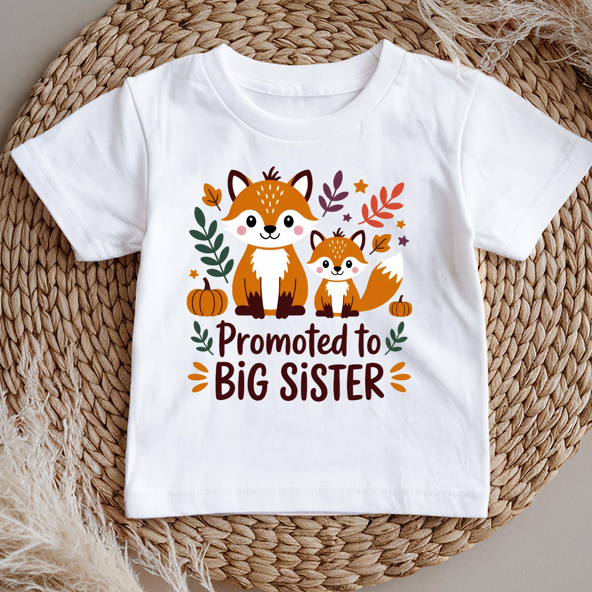 Big Sis Kids T-Shirt • Girls’ Graphic Tee with Pink Bow