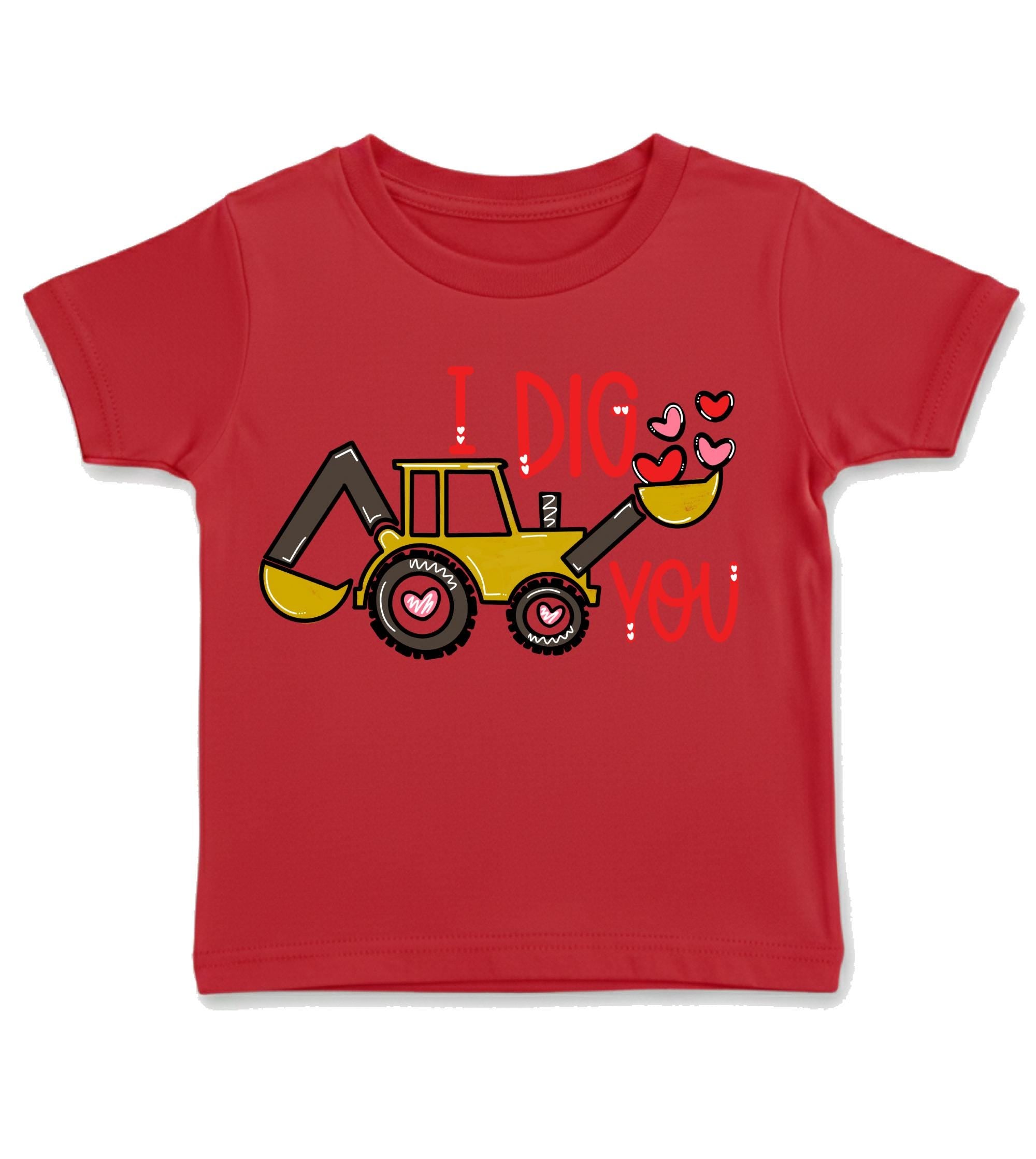 I Dig You Tractor T-Shirt | Baby & Toddler Valentine Shirt | Farm Kids Top