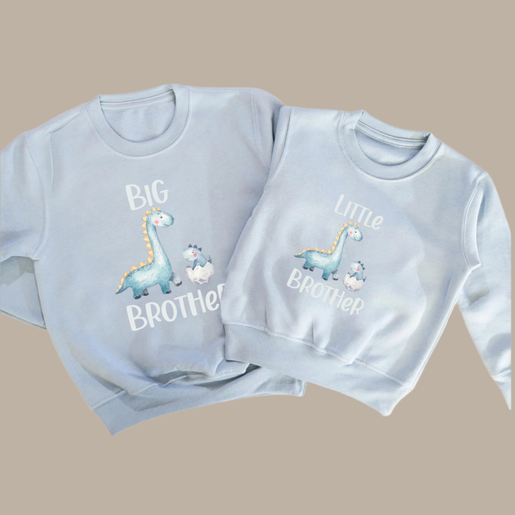 Big Brother Little Brother Dino Kids Matching Sweatshirt