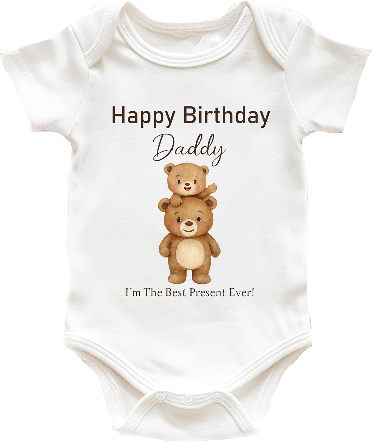 Happy Birthday Daddy Baby Vest