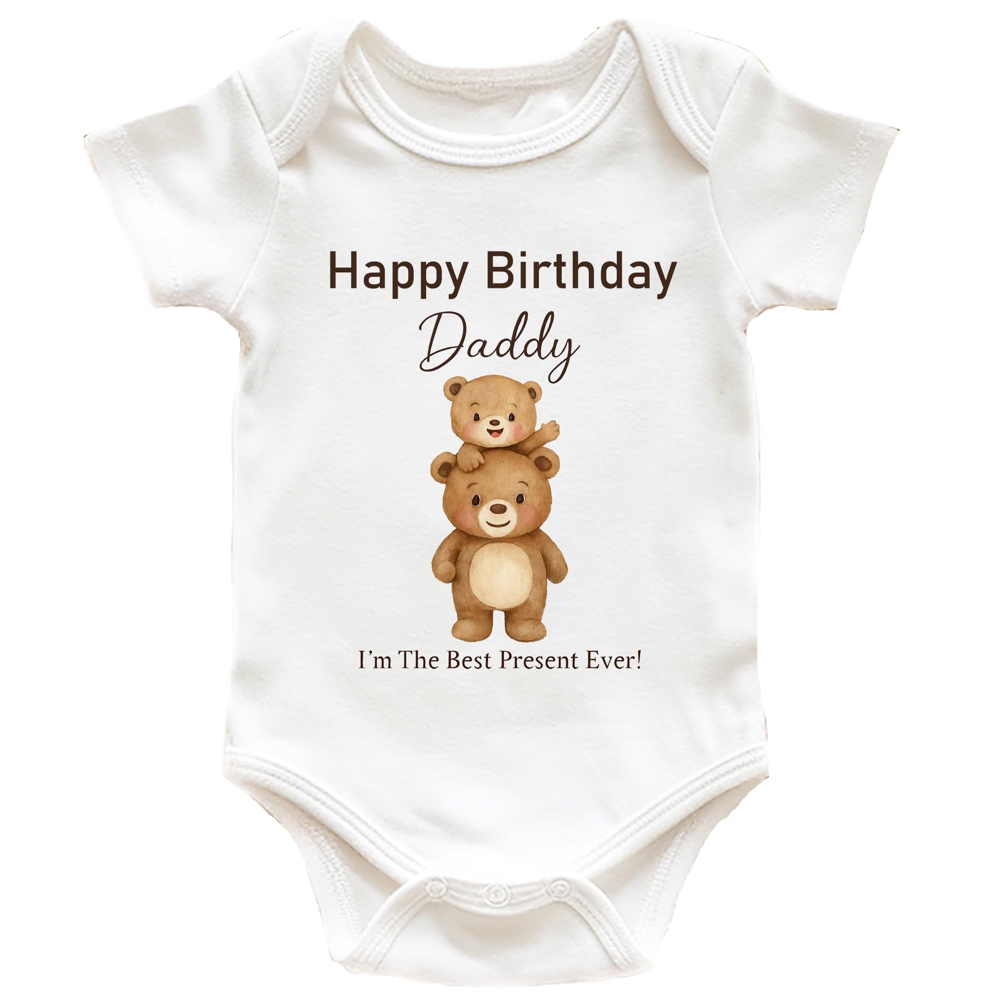 Happy Birthday Daddy Baby Vest