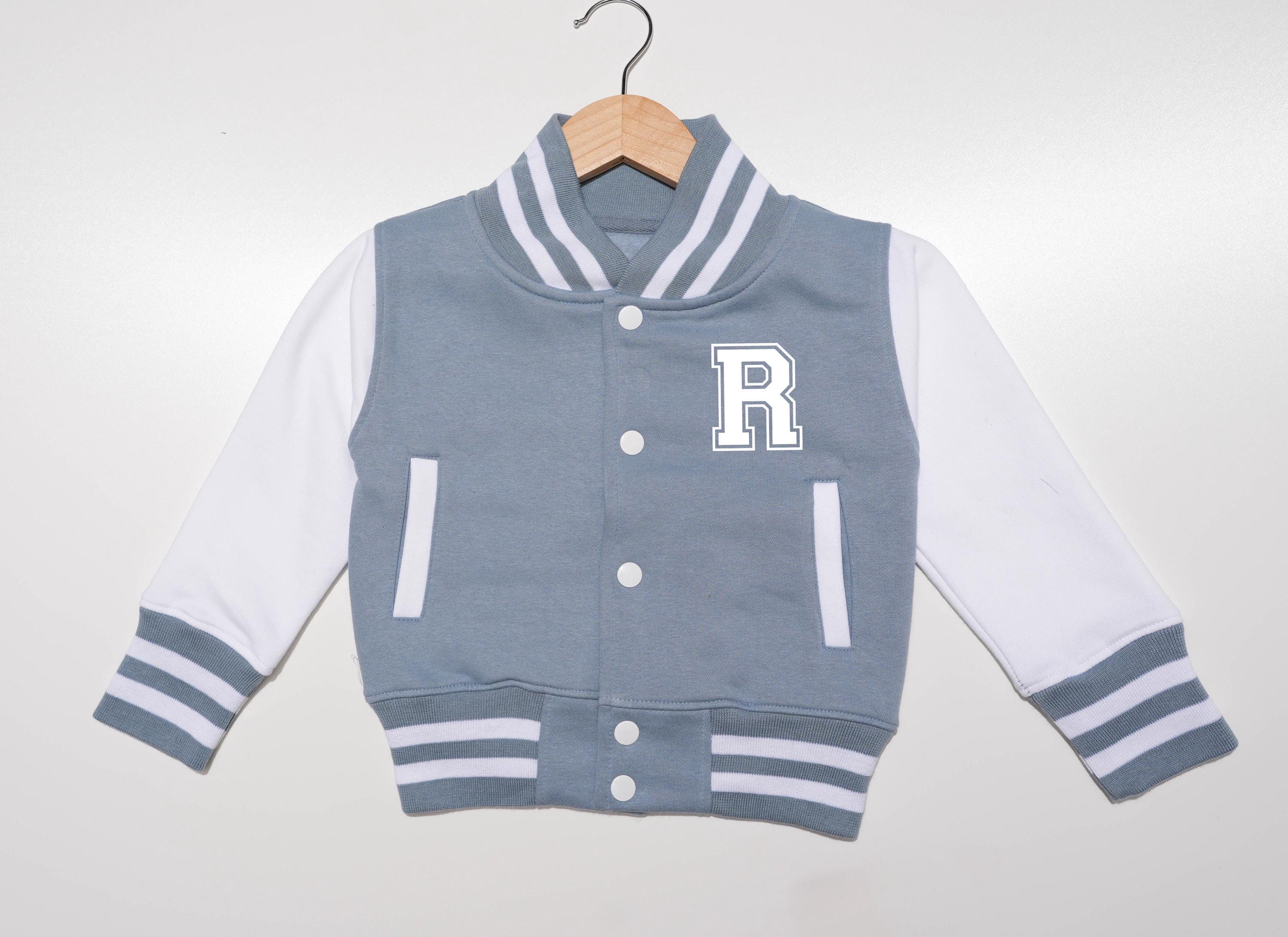 Personalised Kids Varsity Jacket | Initial | Name | Number | Baseball Style | Boys | Girls | Children | Toddler | Baby