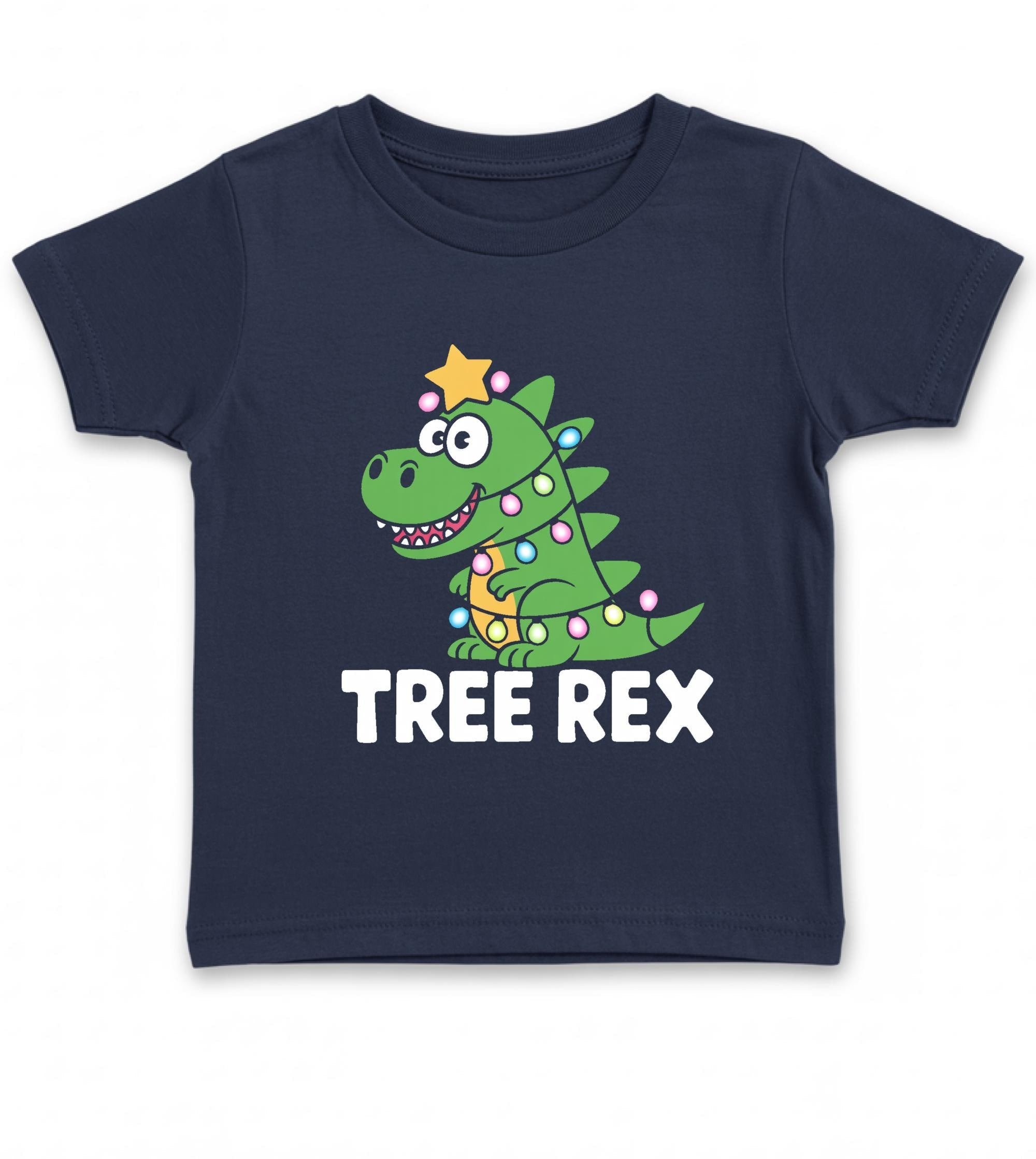 Tree Rex Funny Christmas Dinosaur Pun Holiday Kids Dino Lover Toddler T-shirt
