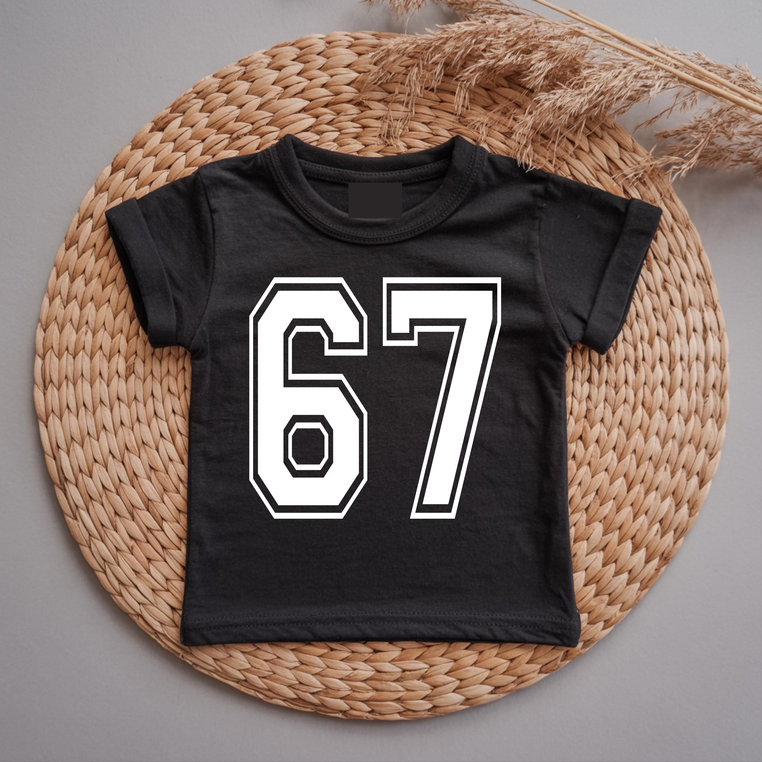 Funny 67 Meme Kids T-Shirt | Trendy Viral Kids Tee | Shirt for Boys or Girls