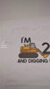 Personalised construction digger birthday shirt with custom name and age, construction themed boys birthday outfit, 2nd, 3rd birthday